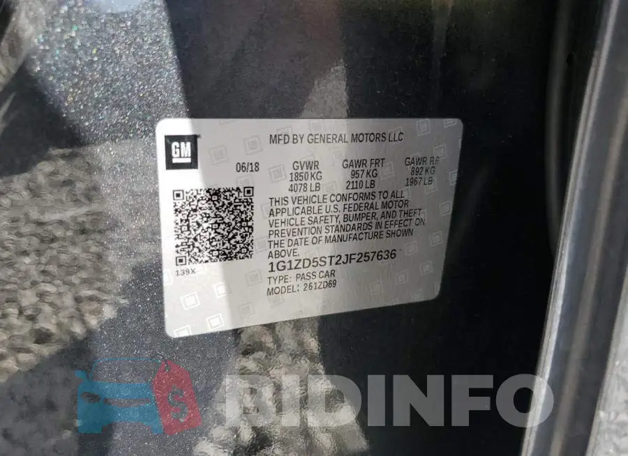 1G1ZD5ST2JF257636 Photo# 10