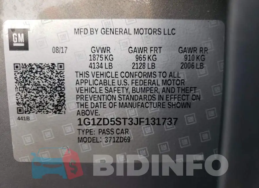 1G1ZD5ST3JF131737 Photo# 10