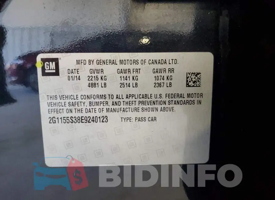 2G1155S38E9240123 Photo# 12