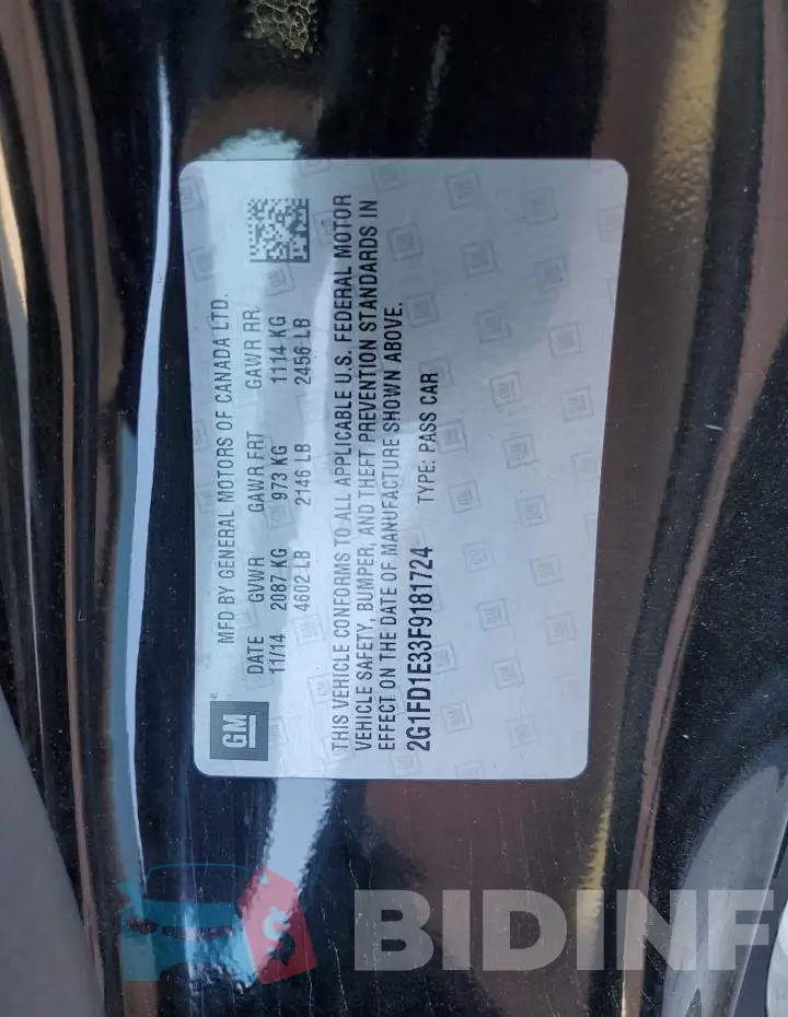 2G1FD1E33F9181724 Photo# 10