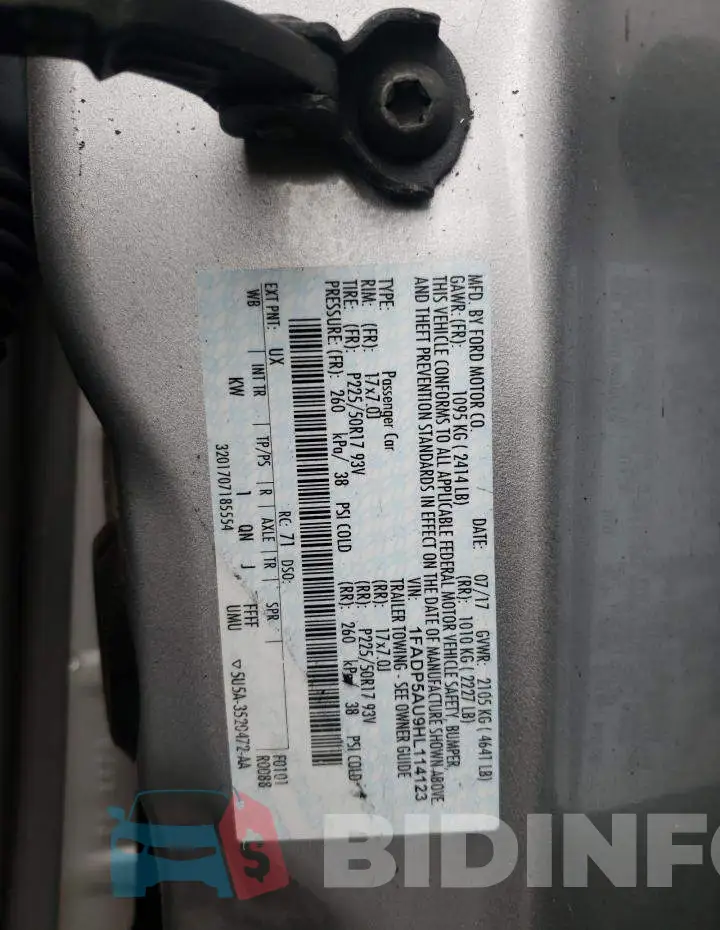 1FADP5AU9HL114123 Photo# 10