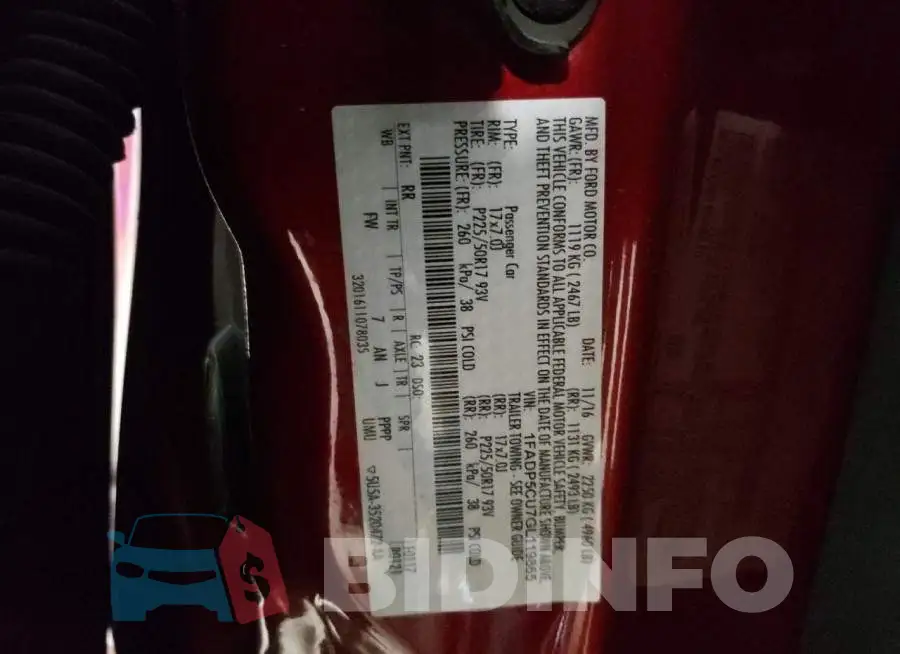 1FADP5CU7GL119865 Photo# 12