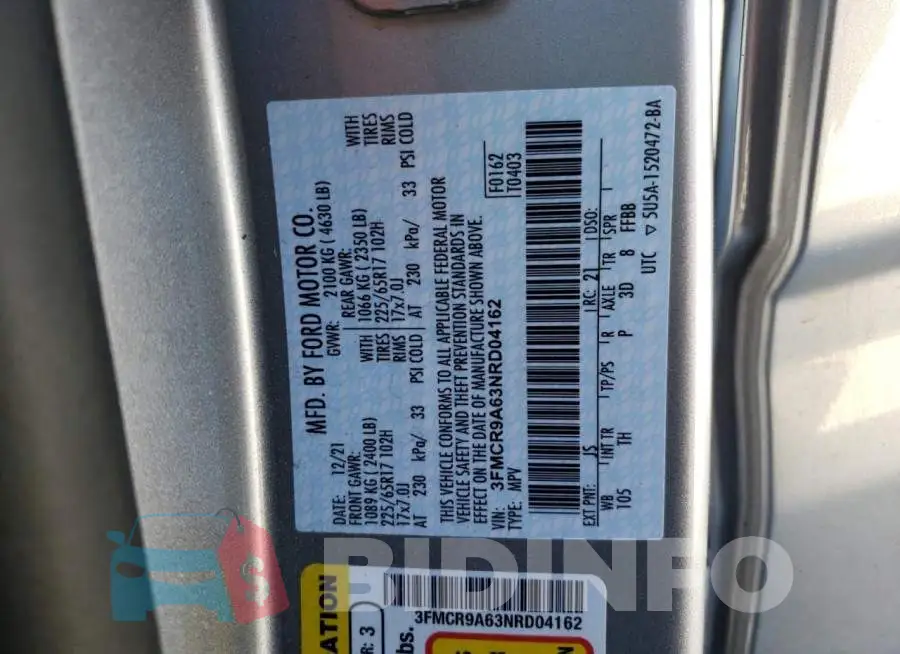 3FMCR9A63NRD04162 Photo# 10