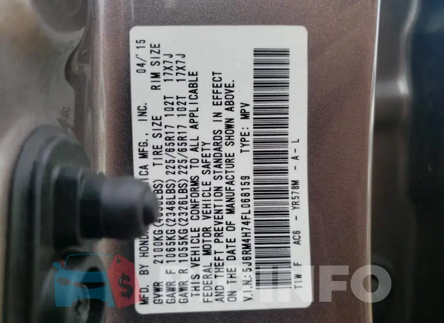 5J6RM4H74FL068159 Photo# 10