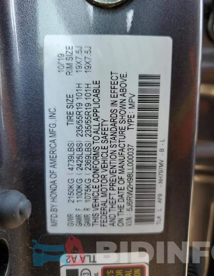 5J6RW2H98LL000037 Photo# 10