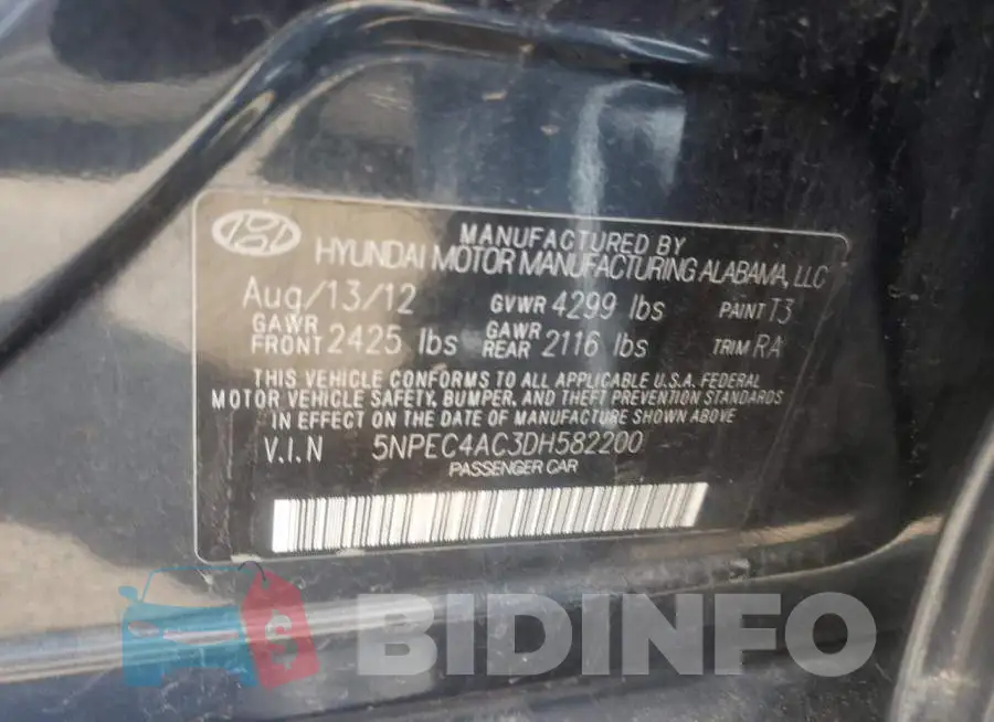 5NPEC4AC3DH582200 Photo# 10