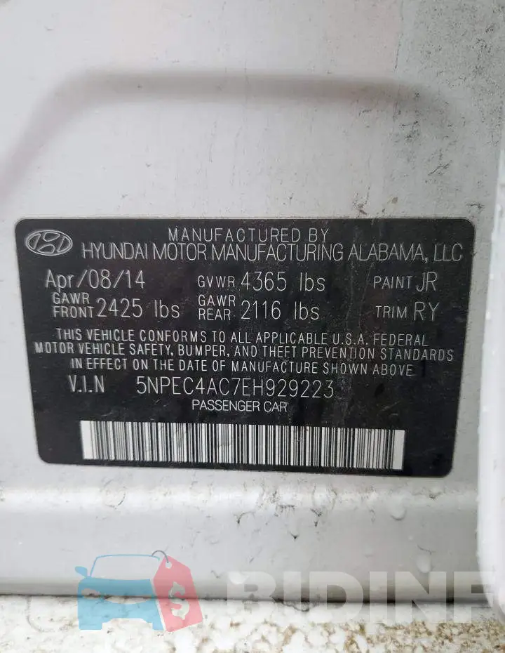 5NPEC4AC7EH929223 Photo# 10