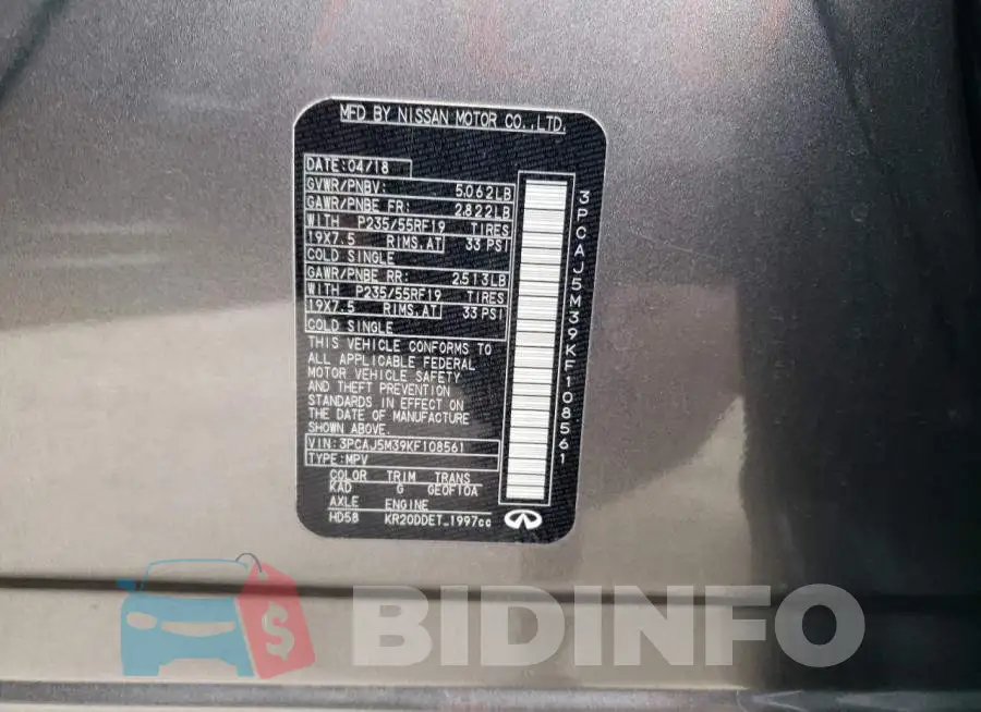3PCAJ5M39KF108561 Photo# 13