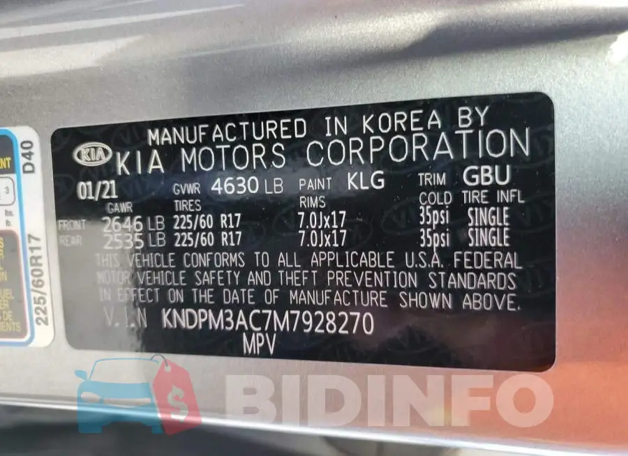 KNDPM3AC7M7928270 Photo# 13