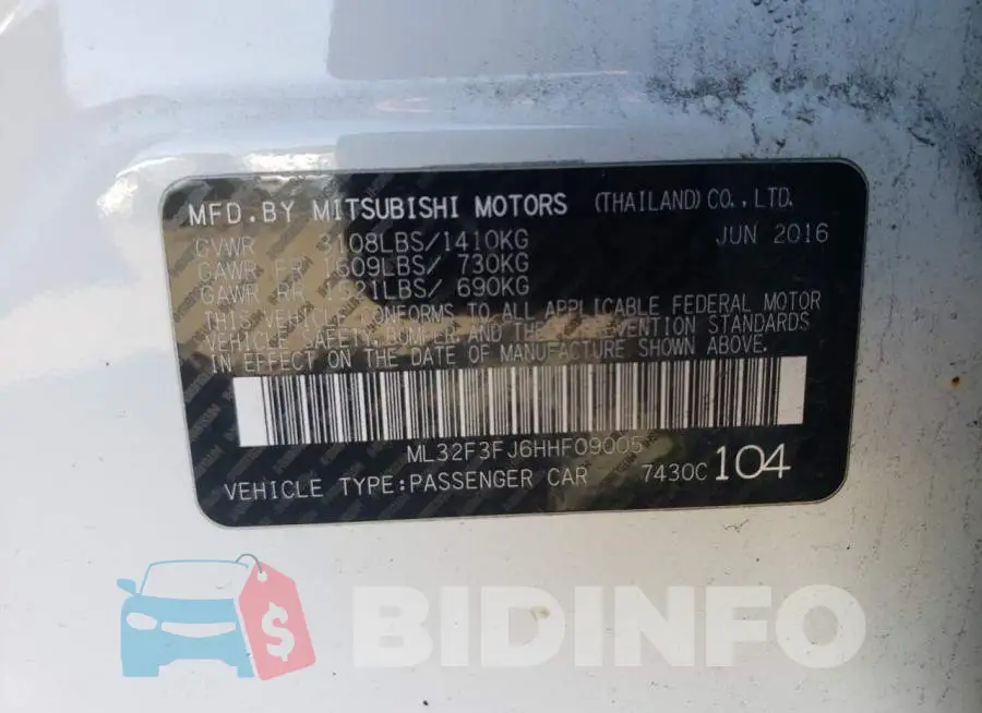 ML32F3FJ6HHF09005 Photo# 10