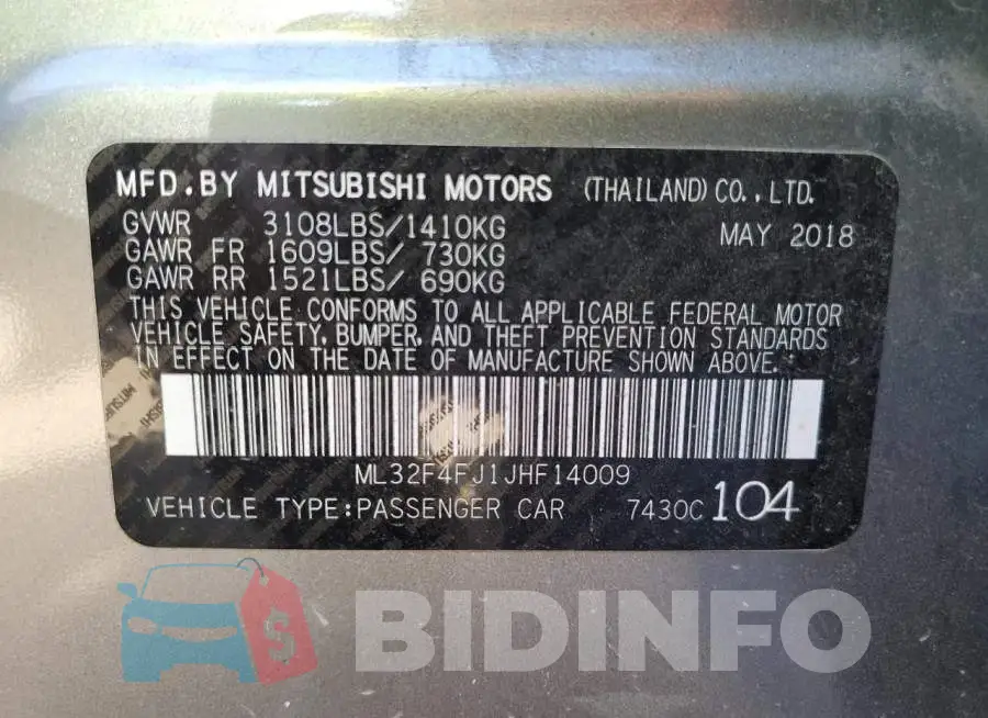 ML32F4FJ1JHF14009 Photo# 10