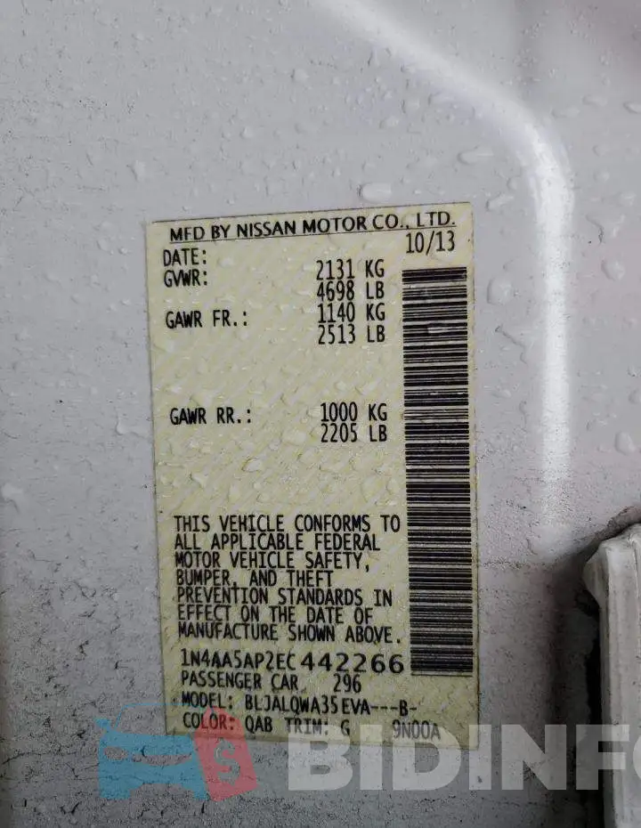 1N4AA5AP2EC442266 Photo# 12