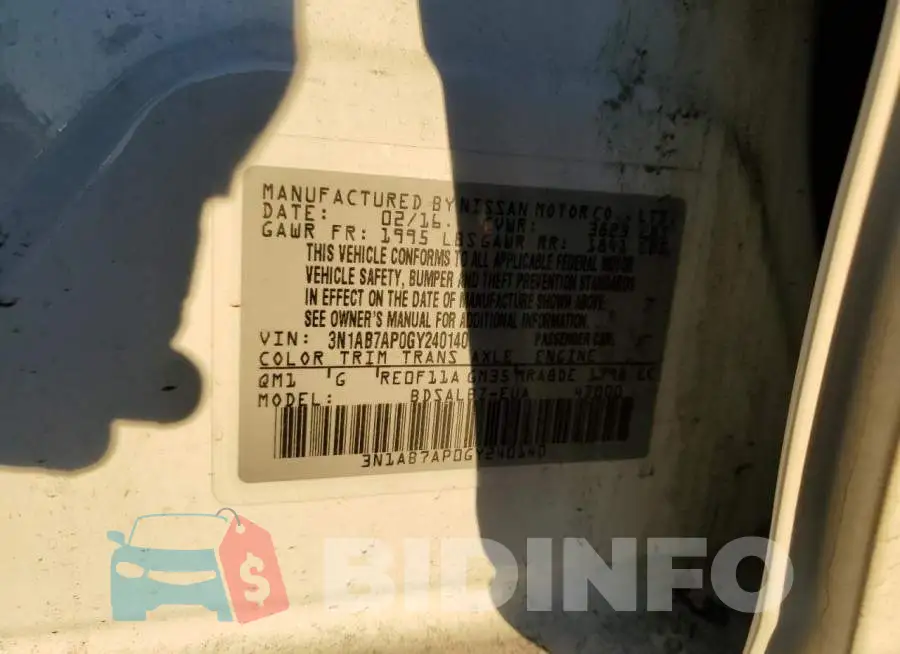 3N1AB7AP0GY240140 Photo# 12