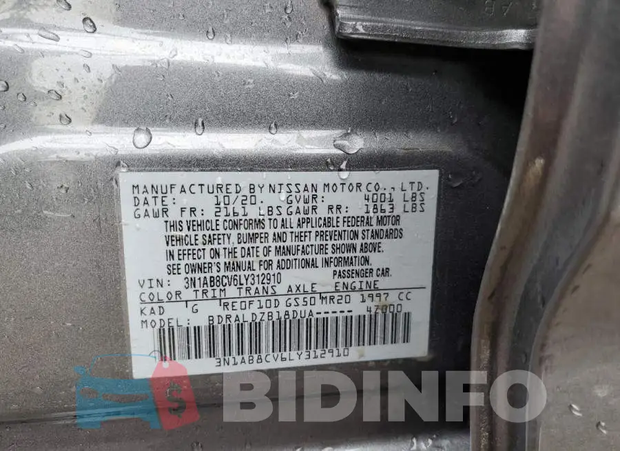 3N1AB8CV6LY312910 Photo# 10