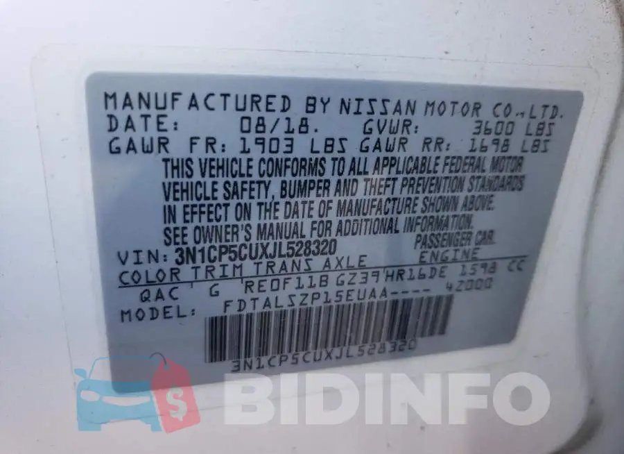 3N1CP5CUXJL528320 Photo# 10