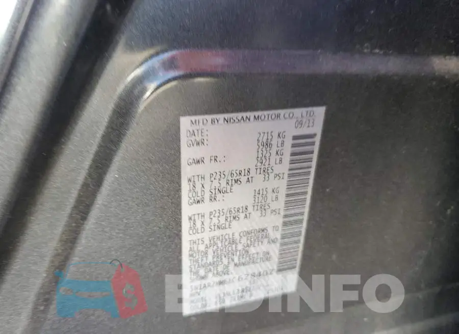 5N1AR2MM6EC628407 Photo# 10