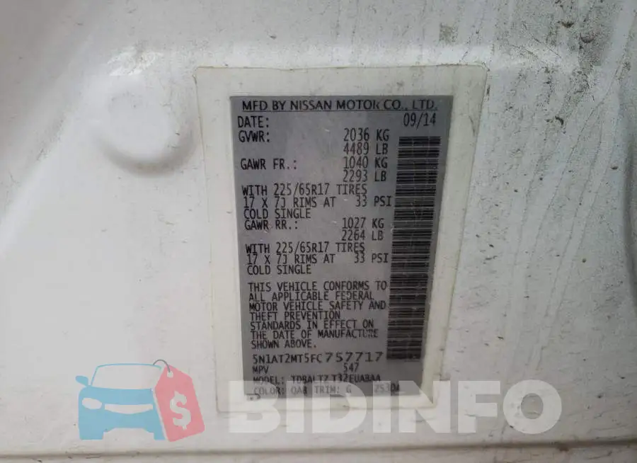 5N1AT2MT5FC757717 Photo# 13