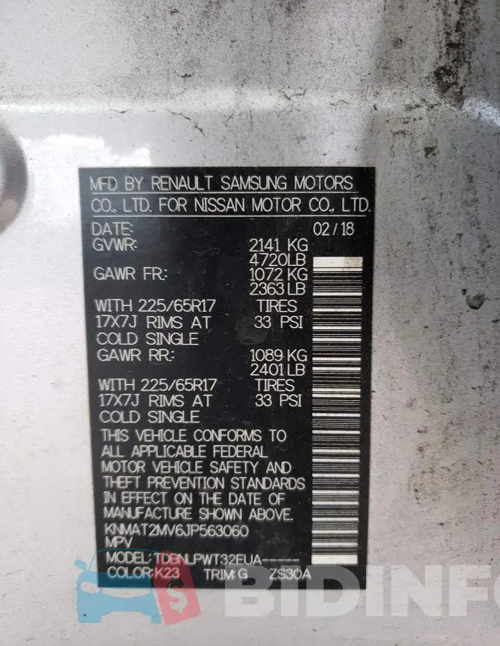 KNMAT2MV6JP563060 Photo# 13