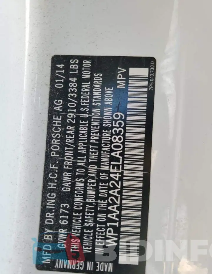WP1AA2A24ELA08359 Photo# 10