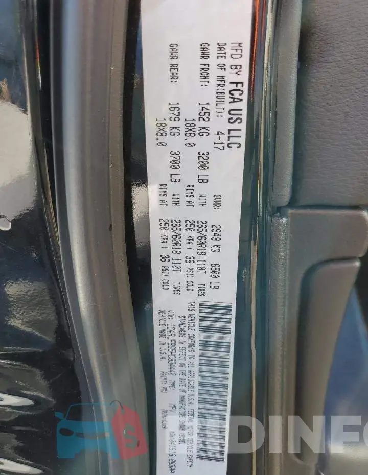 1C4RJFBG5HC834440 Photo# 10