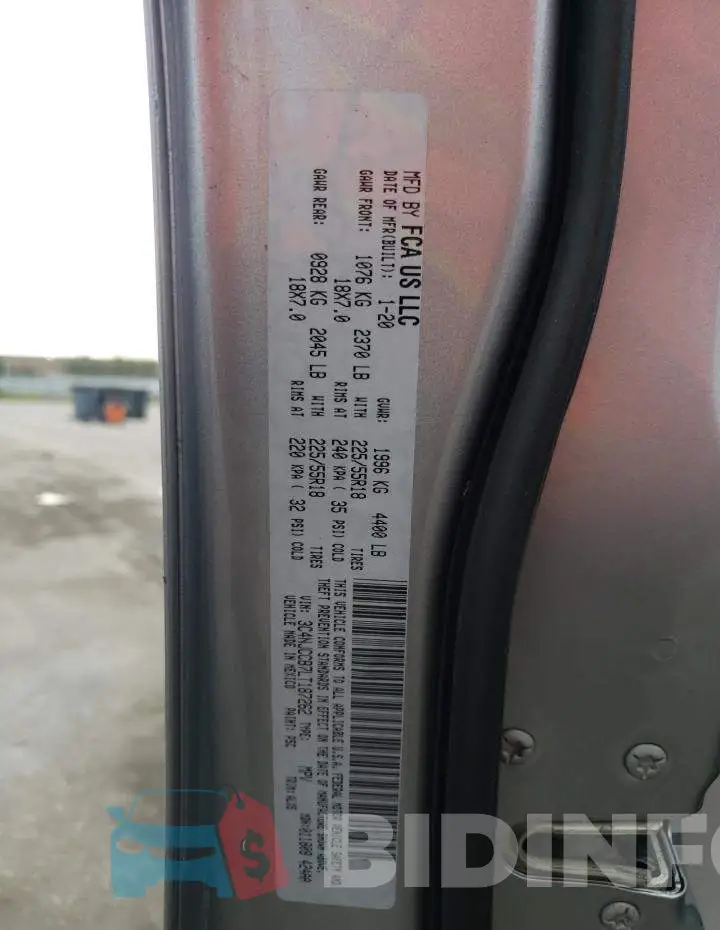 3C4NJCCB7LT187262 Photo# 13