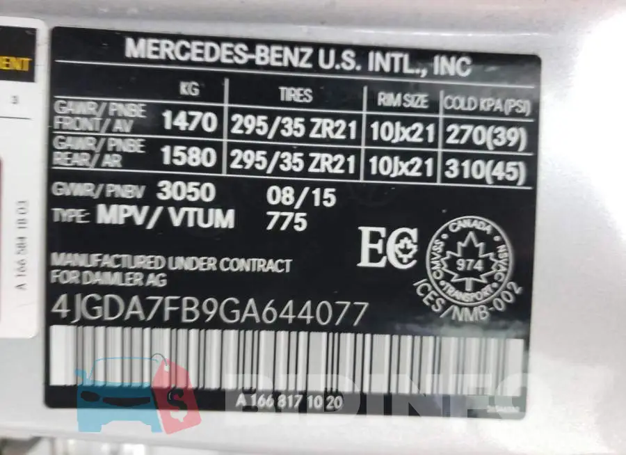 4JGDA7FB9GA644077 Photo# 10