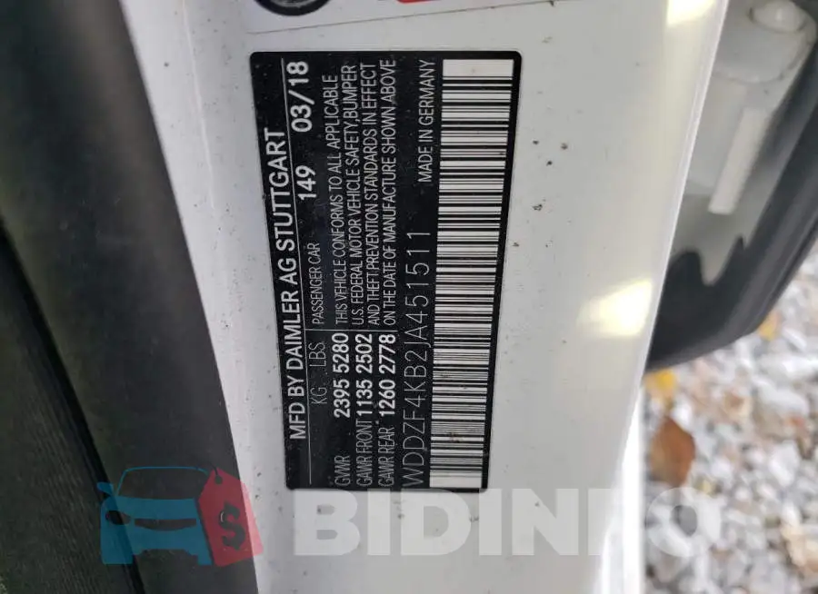 WDDZF4KB2JA451511 Photo# 10