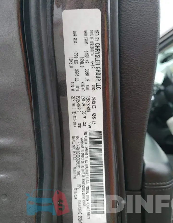 1C4RDHDG9DC680261 Photo# 13