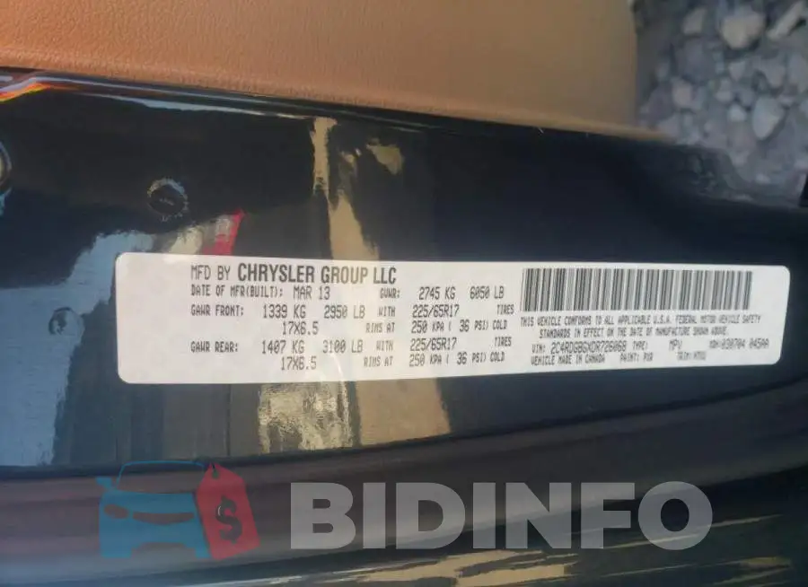 2C4RDGBGXDR726068 Photo# 14