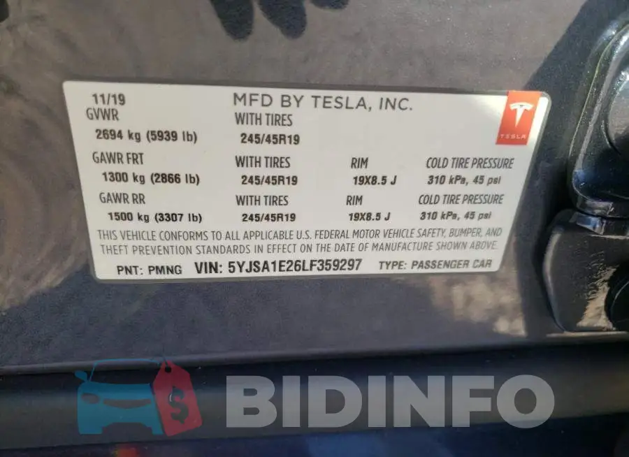 5YJSA1E26LF359297 Photo# 10