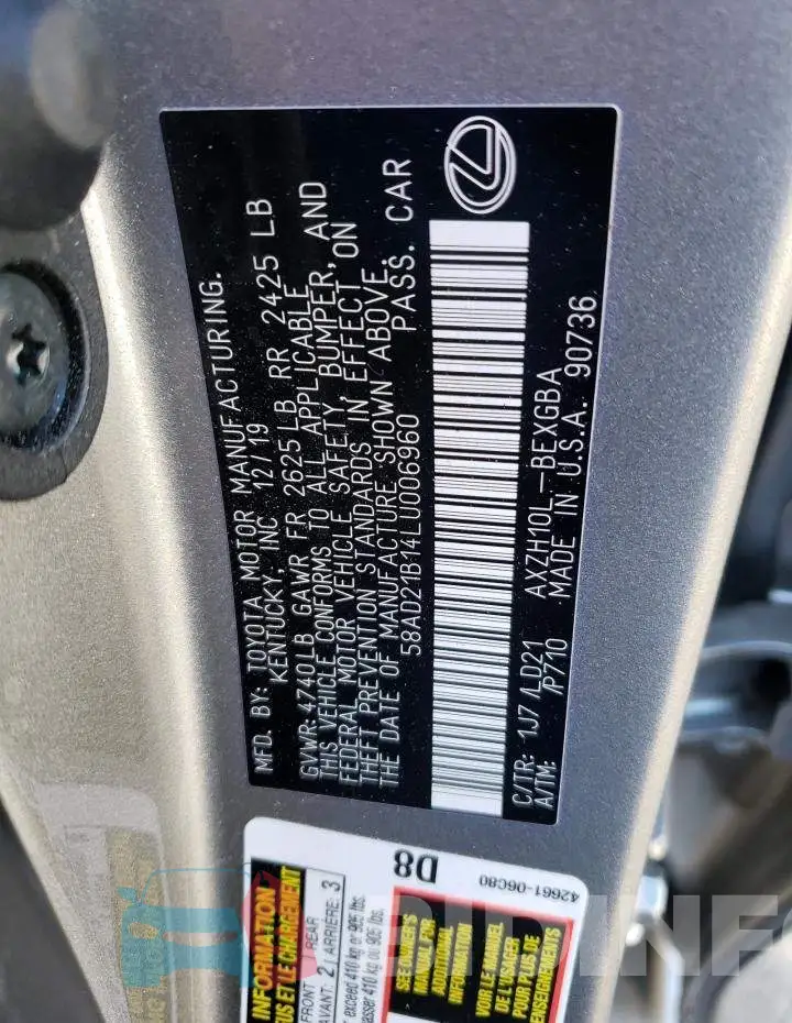 58AD21B14LU006960 Photo# 12