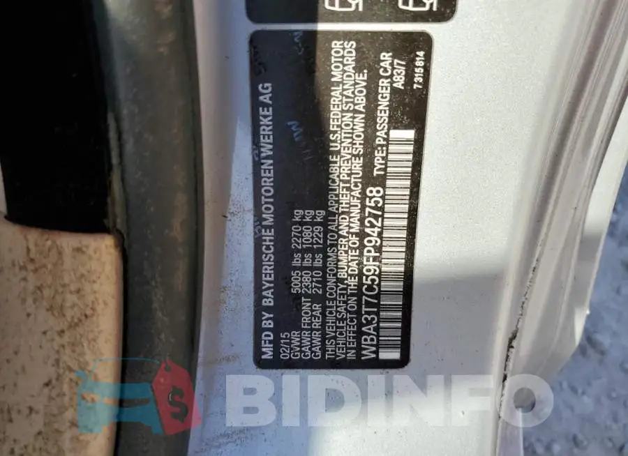 WBA3T7C59FP942758 Photo# 13