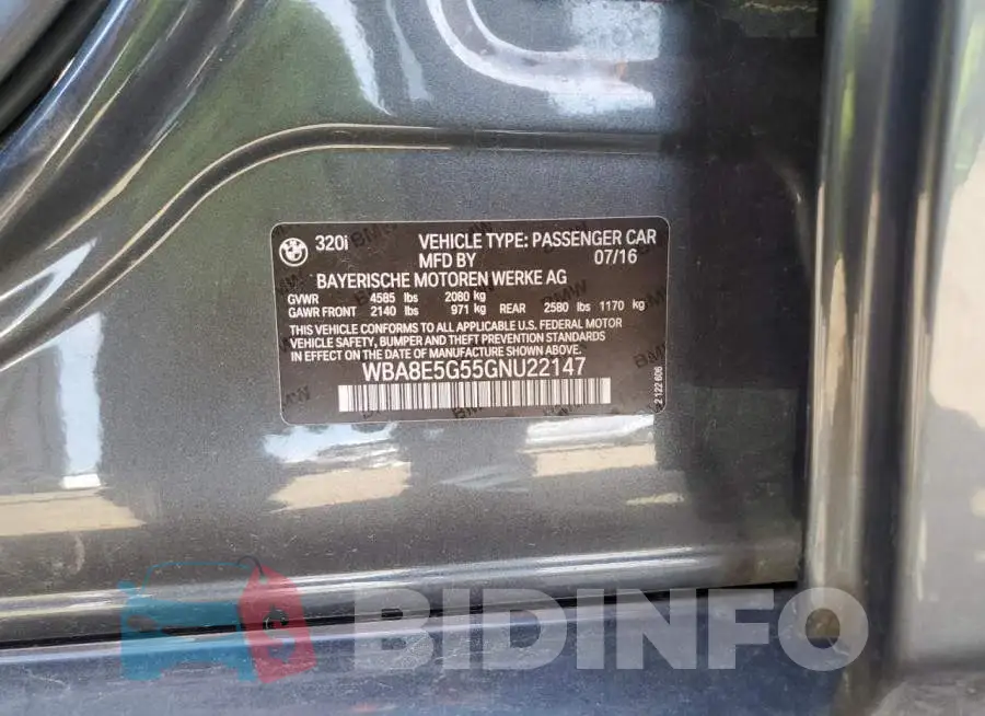 WBA8E5G55GNU22147 Photo# 10