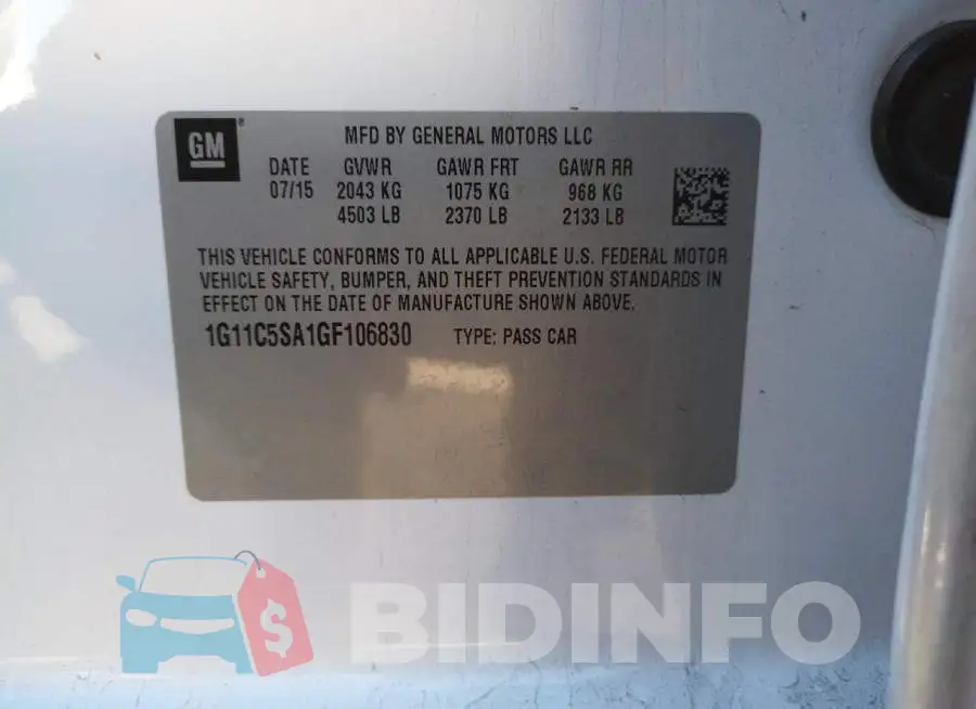 1G11C5SA1GF106830 Photo# 10