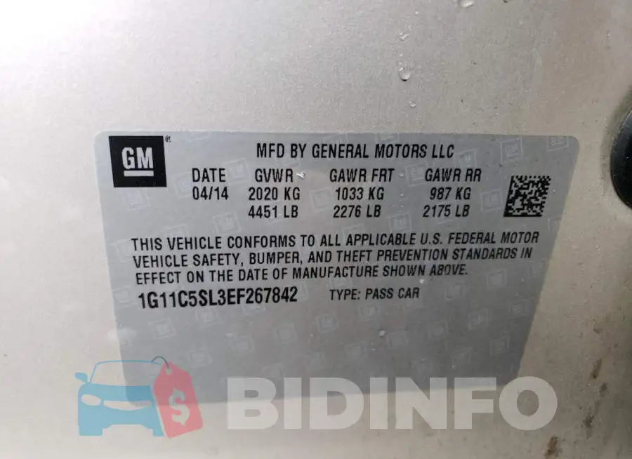 1G11C5SL3EF267842 Photo# 12