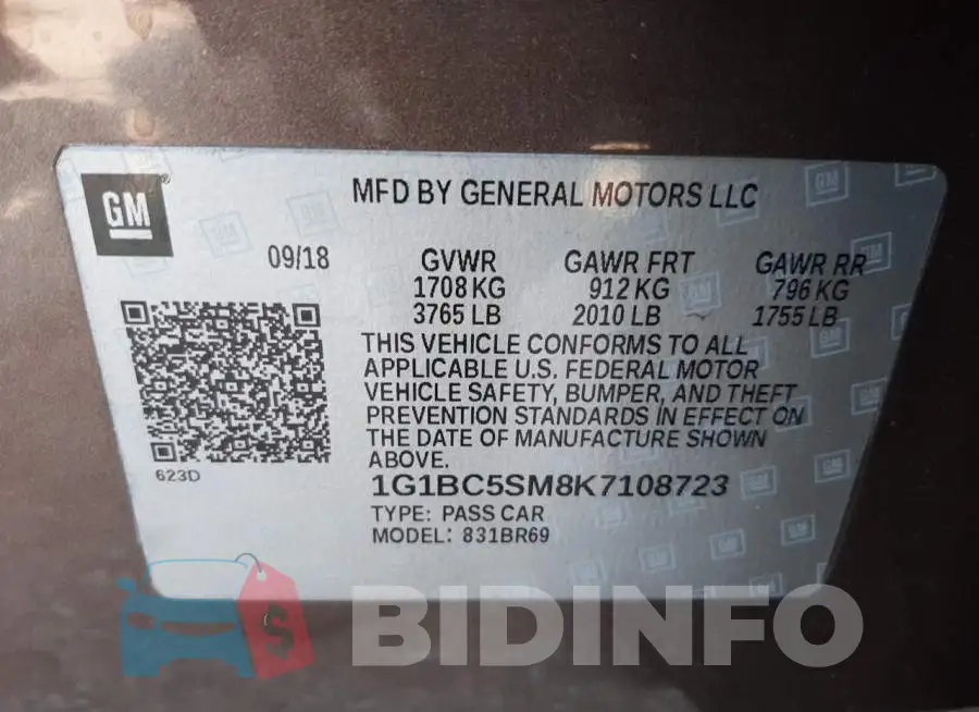 1G1BC5SM8K7108723 Photo# 10