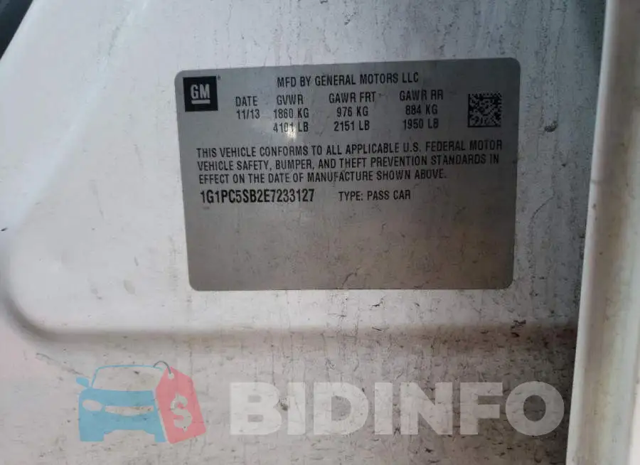 1G1PC5SB2E7233127 Photo# 10