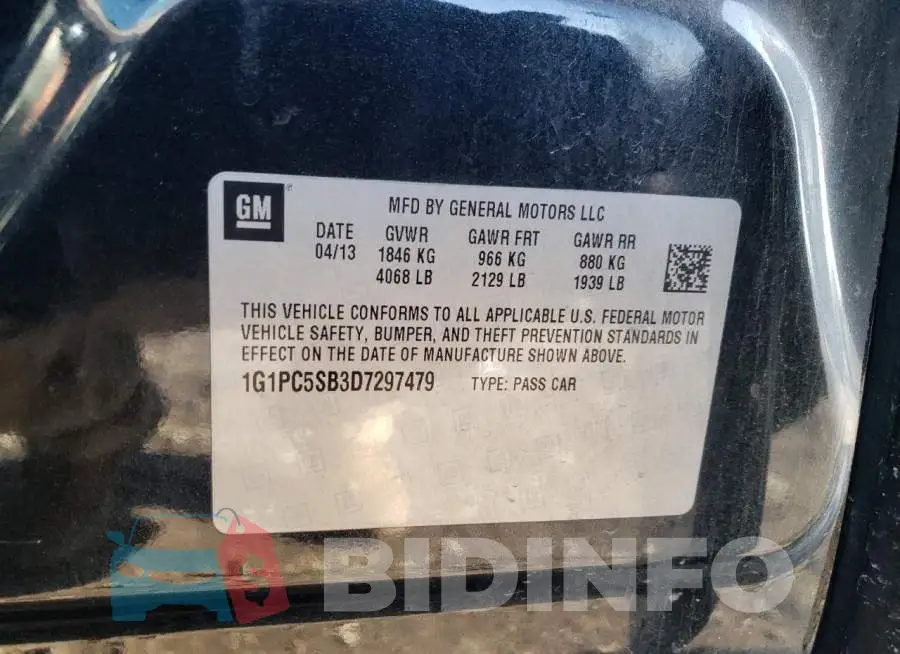 1G1PC5SB3D7297479 Photo# 12
