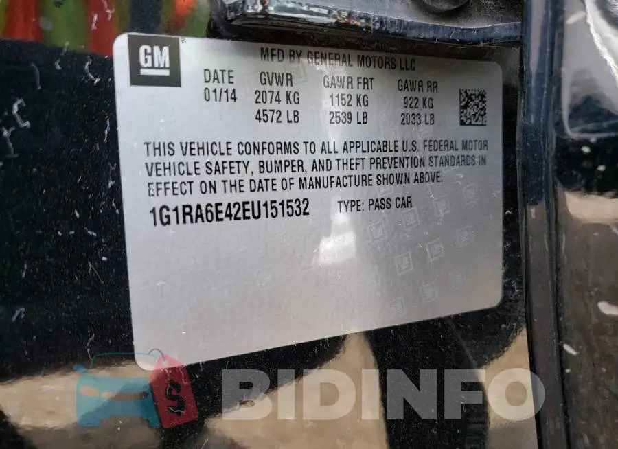 1G1RA6E42EU151532 Photo# 10