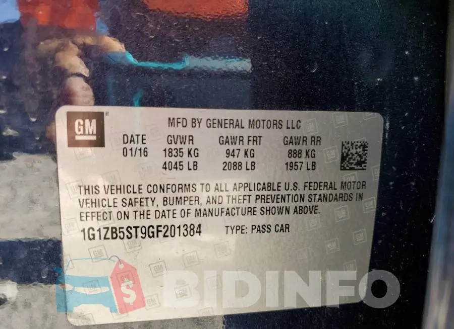 1G1ZB5ST9GF201384 Photo# 10