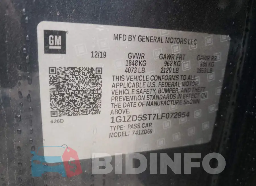 1G1ZD5ST7LF072954 Photo# 10