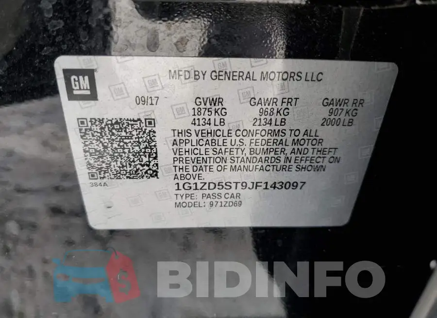 1G1ZD5ST9JF143097 Photo# 10