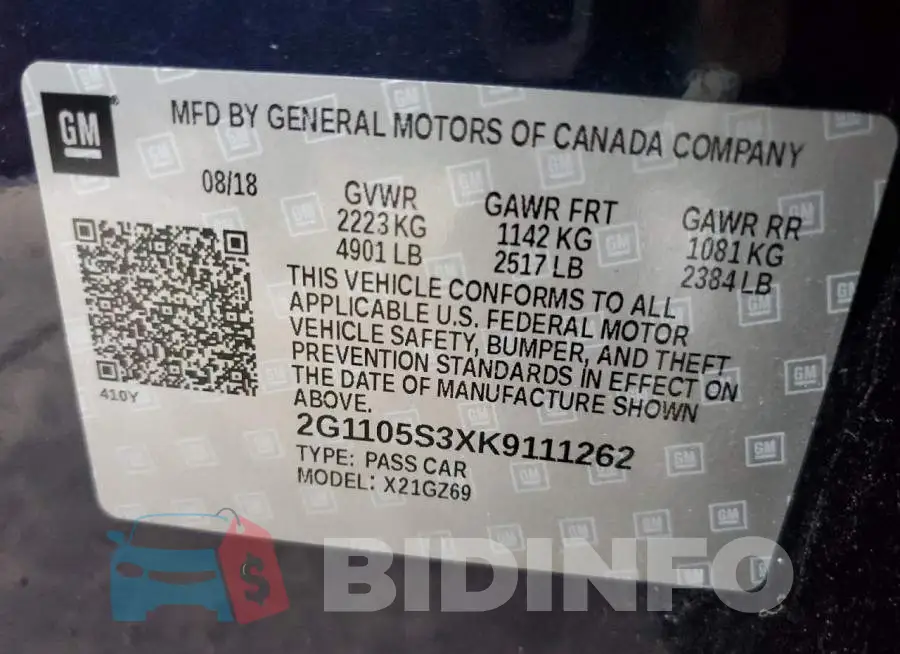 2G1105S3XK9111262 Photo# 10