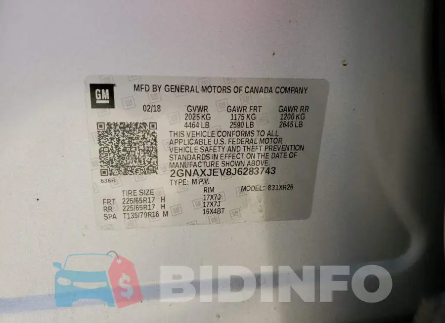 2GNAXJEV8J6283743 Photo# 10