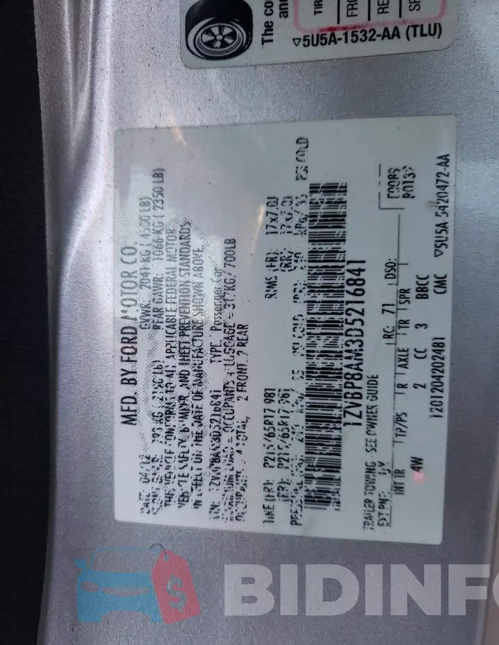 1ZVBP8AM3D5216841 Photo# 10