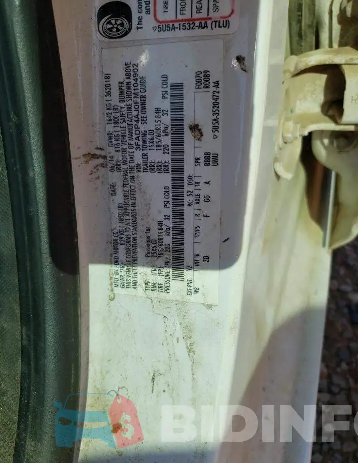 3FADP4AJ0FM104902 Photo# 10