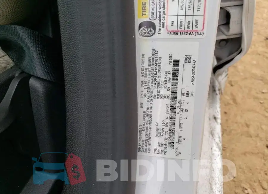 3FADP4BJ1KM161487 Photo# 10