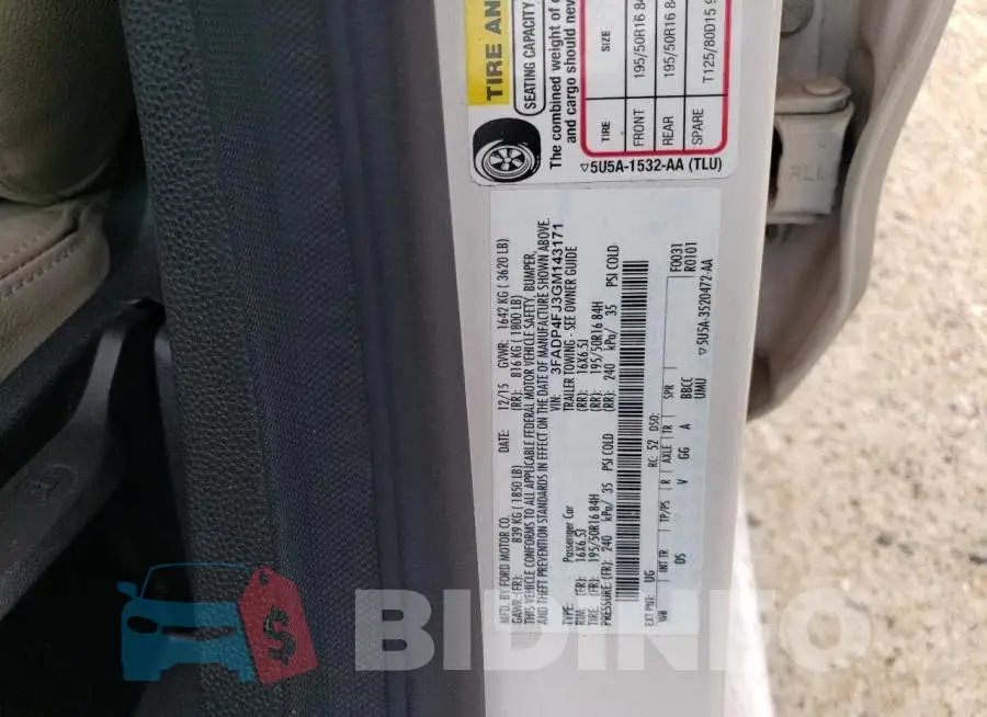 3FADP4FJ3GM143171 Photo# 12