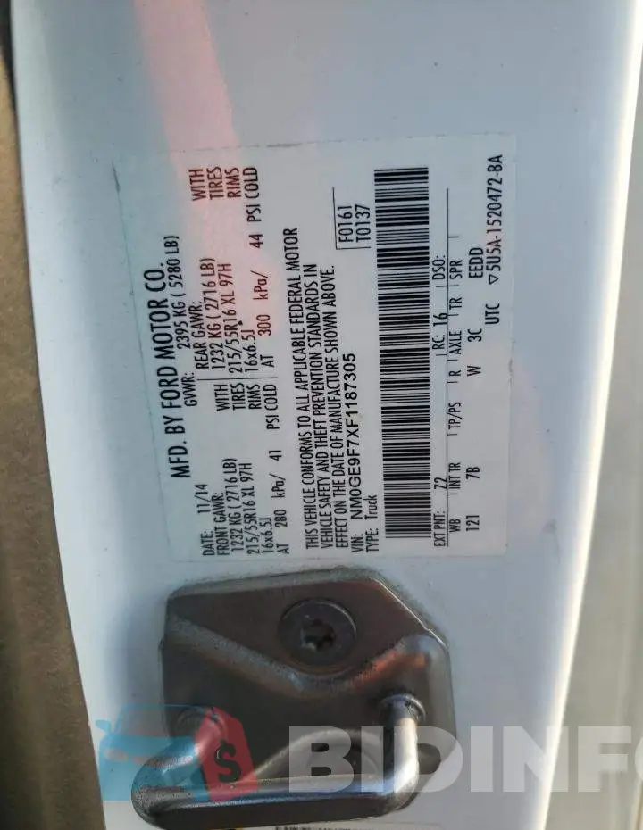 NM0GE9F7XF1187305 Photo# 13