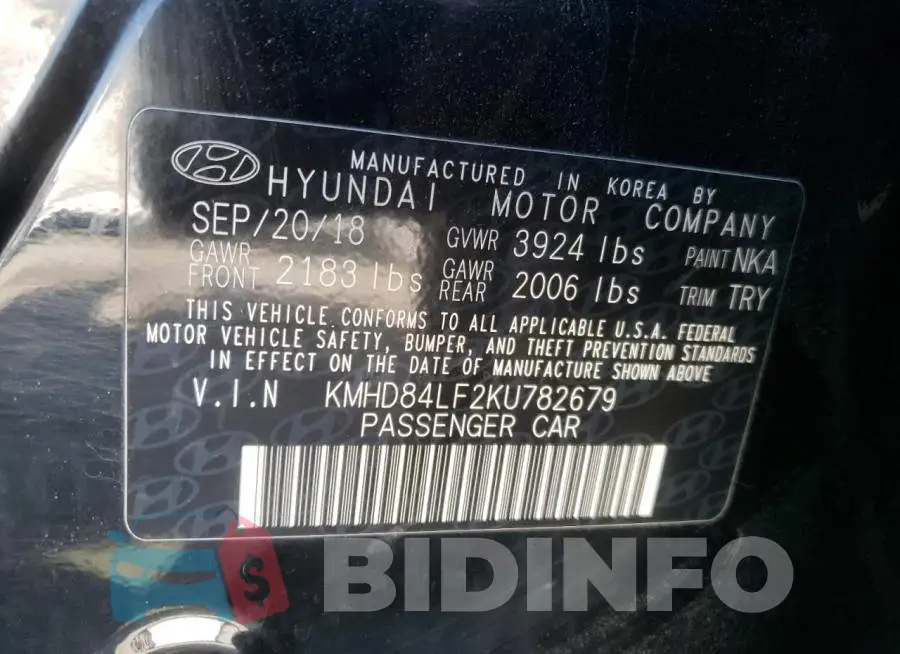 KMHD84LF2KU782679 Photo# 12